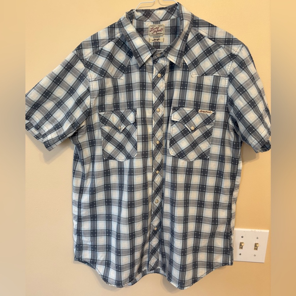 Lucky Brand Western Wear Casual Button Down Shirt